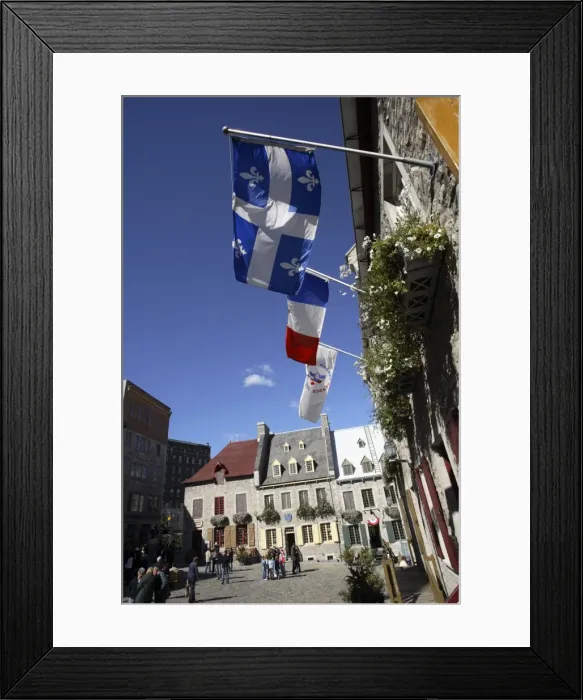 Framed Print : Place Royale in Old Quebec, Quebec City, Quebec, Canada, North America