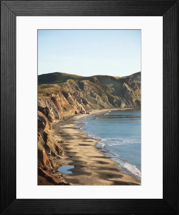 Framed Print : Cliff and beach on Havre-aux-Maisons island, Iles de la Madeleine (Magdalen Islands) Framed Print : Cliff and beach on Havre-aux-Maisons island, Iles de la Madeleine (Magdalen Islands)