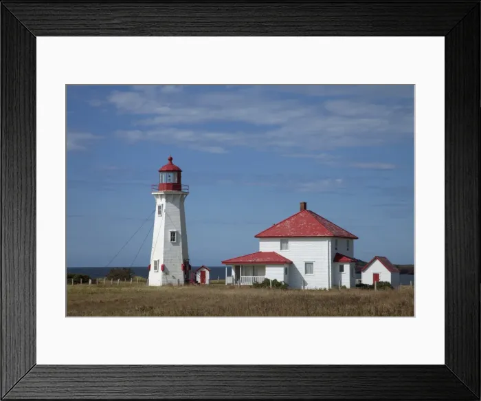 Framed Print : A lighthouse on the island of Havre-Aubert, Iles de la Madeleine (Magdalen Islands) Framed Print : A lighthouse on the island of Havre-Aubert, Iles de la Madeleine (Magdalen Islands)
