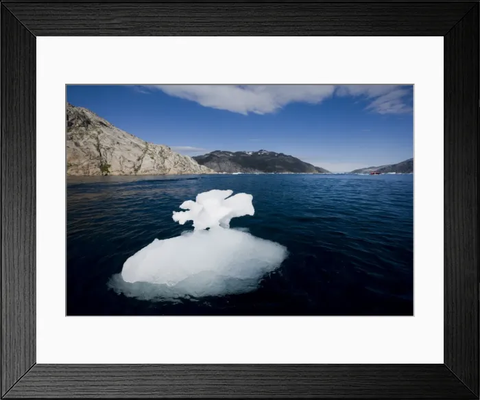 Framed Print : Ice floe, Prince Christian Sund, Greenland, Arctic, Polar Regions Framed Print : Ice floe, Prince Christian Sund, Greenland, Arctic, Polar Regions