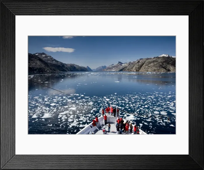 Framed Print : Ship in drift ice, Prince Christian Sund, Greenland, Arctic, Polar Regions Framed Print : Ship in drift ice, Prince Christian Sund, Greenland, Arctic, Polar Regions