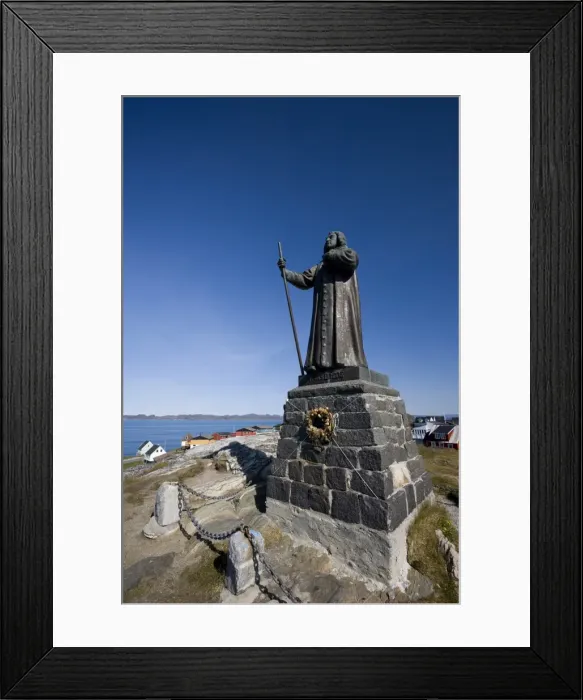Framed Print : Monument, Nuuk, Greenland, Arctic, Polar Regions Framed Print : Monument, Nuuk, Greenland, Arctic, Polar Regions