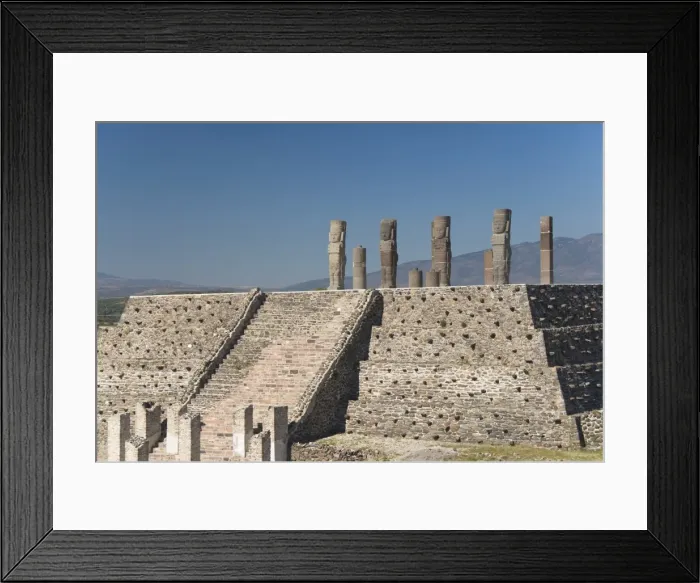 Framed Print : Atlantes warrior statues on top of pyramid, Temple of Quetzalcoatl, Tula Framed Print : Atlantes warrior statues on top of pyramid, Temple of Quetzalcoatl, Tula