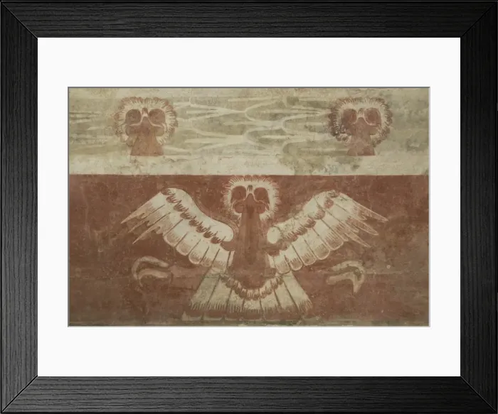 Framed Print : Mural in the Palace of Tetitla, believed to represent an eagle, Archaeological Zone of Teotihuacan Framed Print : Mural in the Palace of Tetitla, believed to represent an eagle, Archaeological Zone of Teotihuacan