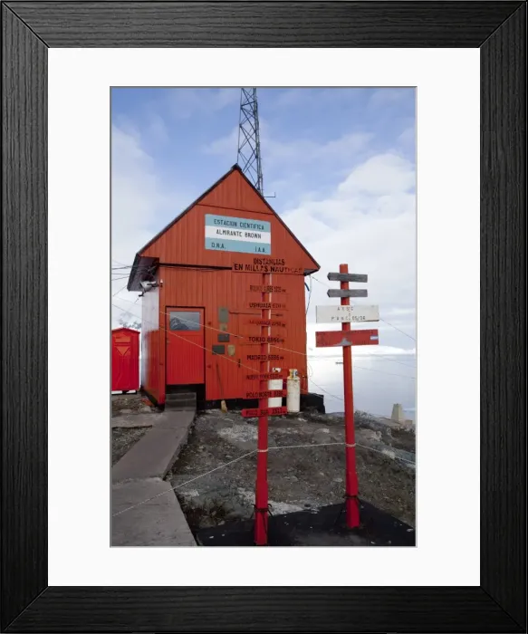 Framed Print : Argentina Research Station, Paradise Bay, Antarctic Peninsula, Antarctica, Polar Regions Framed Print : Argentina Research Station, Paradise Bay, Antarctic Peninsula, Antarctica, Polar Regions