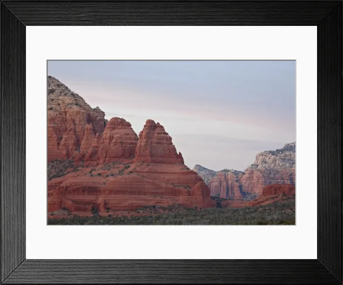 Framed Print : Red rock formations at sunset, Coconino National Forest, Arizona, United States of America Framed Print : Red rock formations at sunset, Coconino National Forest, Arizona, United States of America