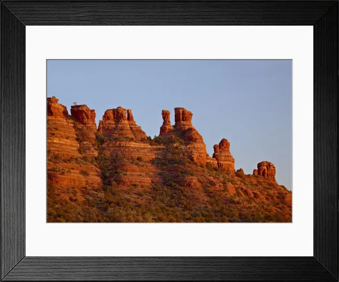 Framed Print : Cockscomb formation at sunset, Coconino National Forest, Arizona, United States of America Framed Print : Cockscomb formation at sunset, Coconino National Forest, Arizona, United States of America