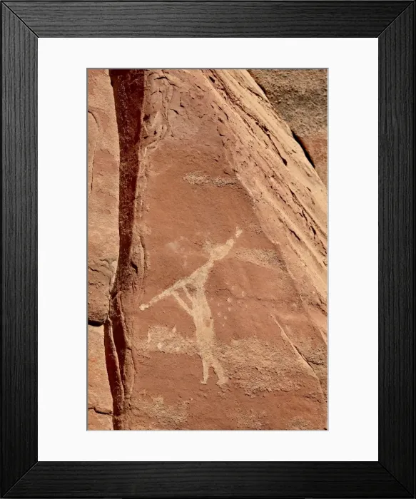 Framed Print : Flute player pictograph, Honanki Heritage Site, Coconino National Forest Framed Print : Flute player pictograph, Honanki Heritage Site, Coconino National Forest