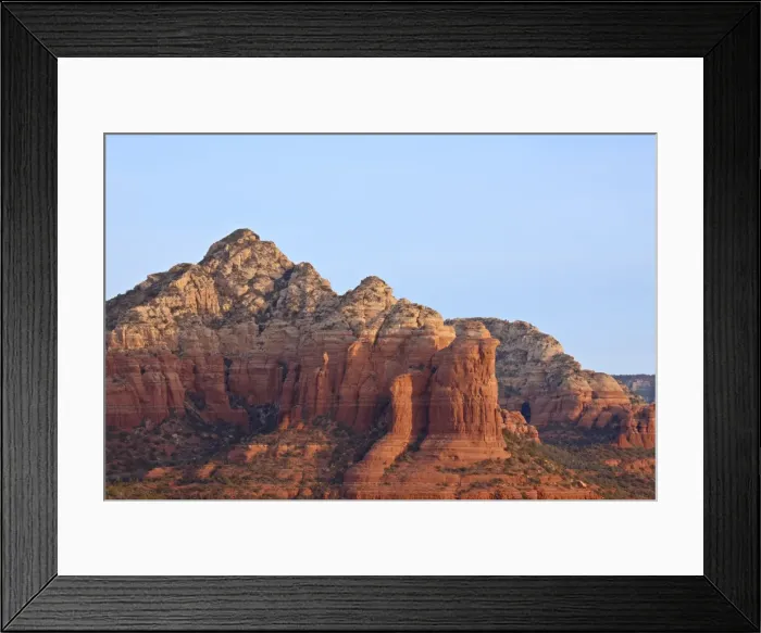 Framed Print : Red rock formations at sunrise, Coconino National Forest, Arizona, United States of America