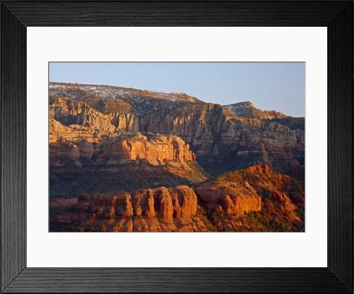 Framed Print : Red cliffs at sunset, Coconino National Forest, Arizona, United States of America Framed Print : Red cliffs at sunset, Coconino National Forest, Arizona, United States of America