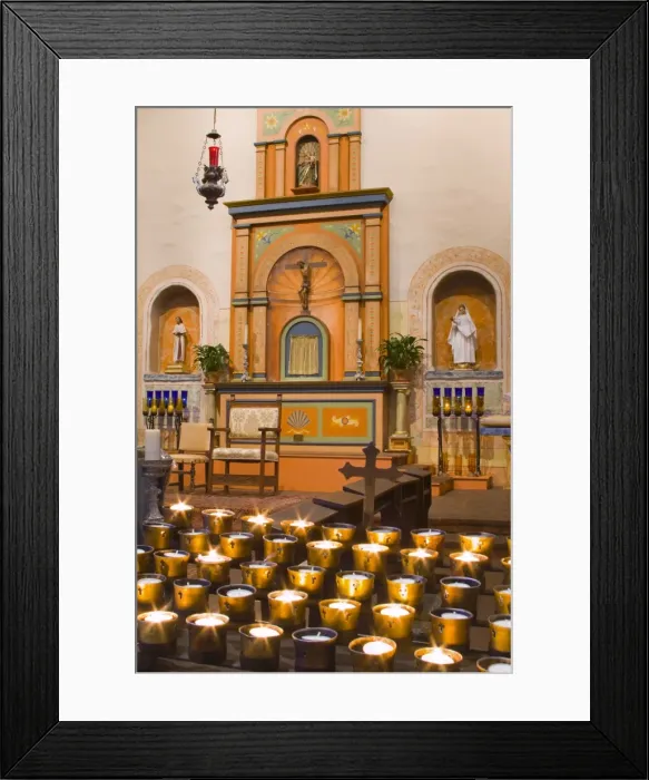 Framed Print : Church altar in Mission Basilica San Diego de Alcala, San Diego, California Framed Print : Church altar in Mission Basilica San Diego de Alcala, San Diego, California