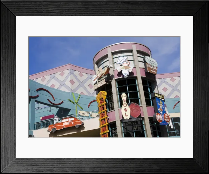 Framed Print : Historic neon signs in the Neonopolis Mall on Fremont Street, Las Vegas