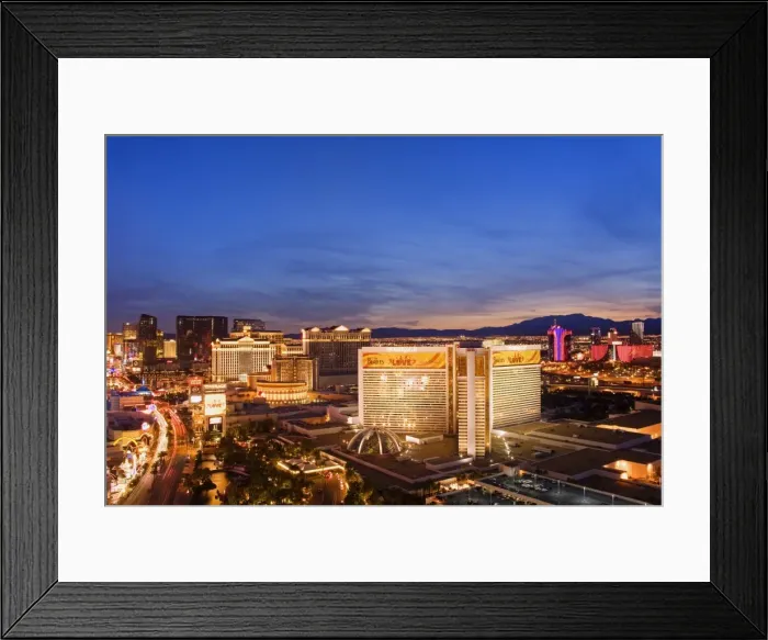 Framed Print : Las Vegas Strip skyline, Las Vegas, Nevada, United States of America, North America Framed Print : Las Vegas Strip skyline, Las Vegas, Nevada, United States of America, North America