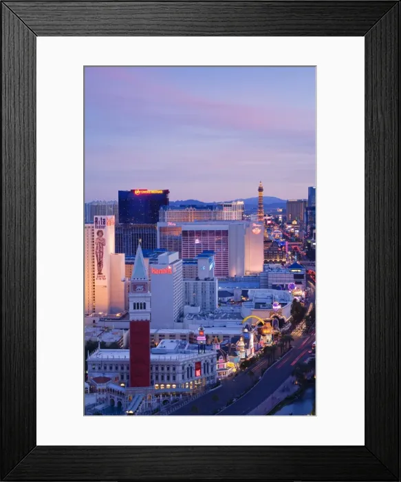 Framed Print : Las Vegas Strip skyline, Las Vegas, Nevada, United States of America, North America Framed Print : Las Vegas Strip skyline, Las Vegas, Nevada, United States of America, North America