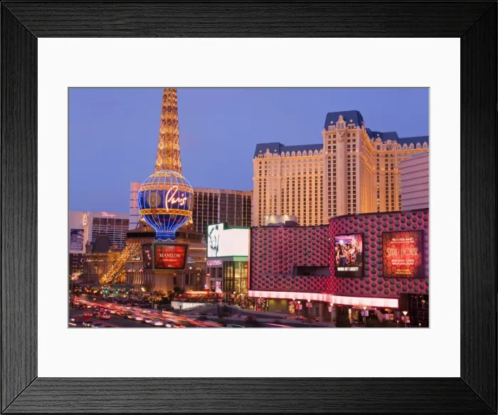 Framed Print : Miracle Mile Shops and Paris Casino, Las Vegas, Nevada, United States of America Framed Print : Miracle Mile Shops and Paris Casino, Las Vegas, Nevada, United States of America