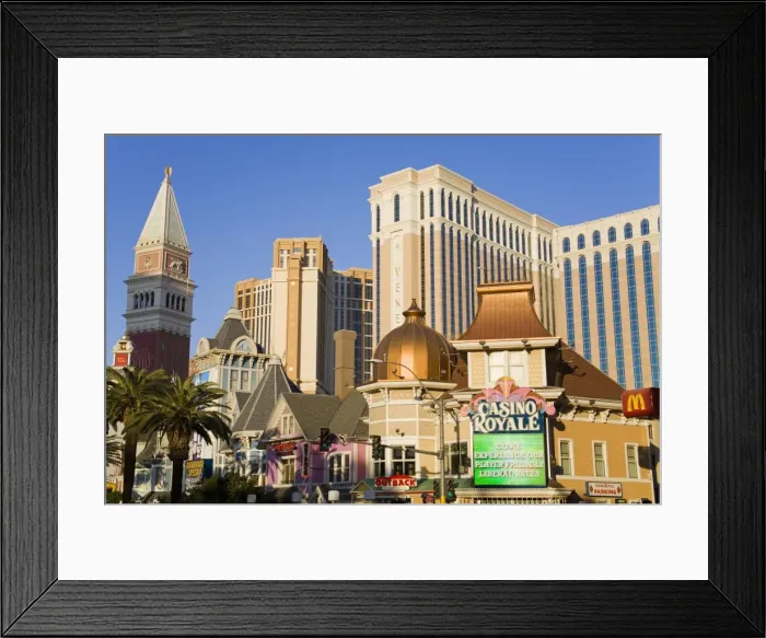 Framed Print : Casino Royale, Palazzo and Venetian Casinos, Las Vegas, Nevada, United States of America Framed Print : Casino Royale, Palazzo and Venetian Casinos, Las Vegas, Nevada, United States of America