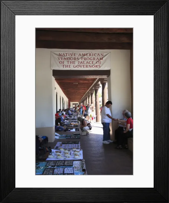 Framed Print : Native American Vendors, Palace of the Governors, Santa Fe, New Mexico Framed Print : Native American Vendors, Palace of the Governors, Santa Fe, New Mexico
