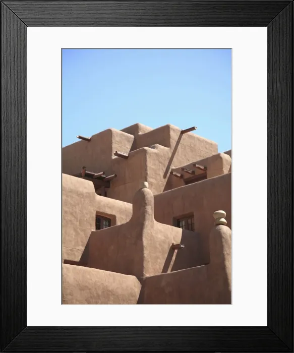Framed Print : Inn at Loretto, Pueblo architecture, Santa Fe, New Mexico, United States of America Framed Print : Inn at Loretto, Pueblo architecture, Santa Fe, New Mexico, United States of America