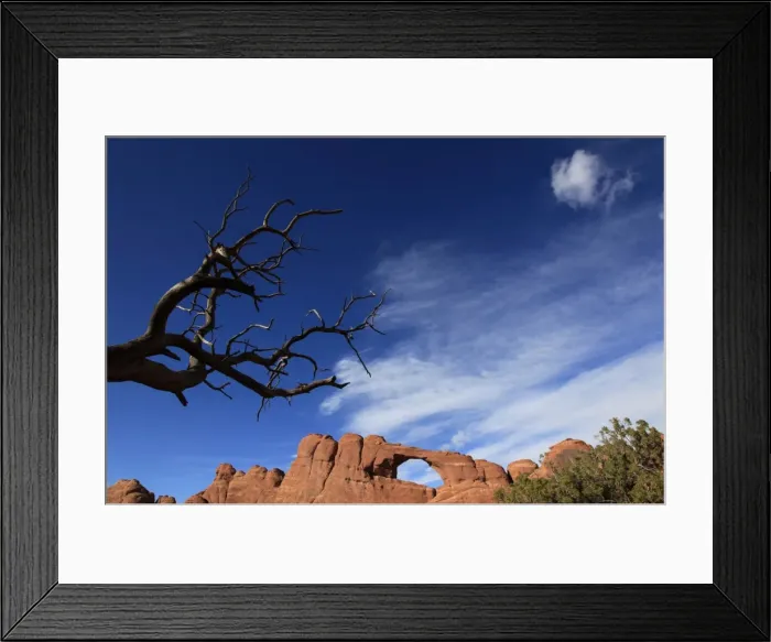 Framed Print : A natural sandstone rock arch in Arches National Park, near Moab, Utah Framed Print : A natural sandstone rock arch in Arches National Park, near Moab, Utah