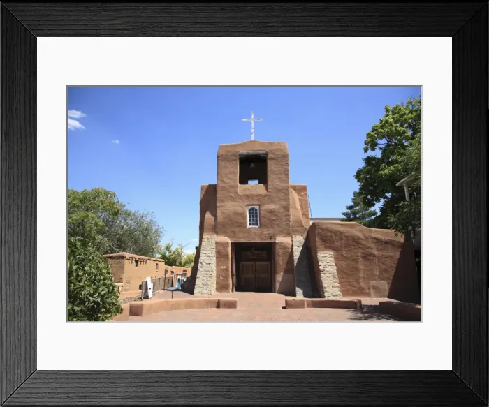 Framed Print : San Miguel Mission Church, oldest church in the United States, Santa Fe