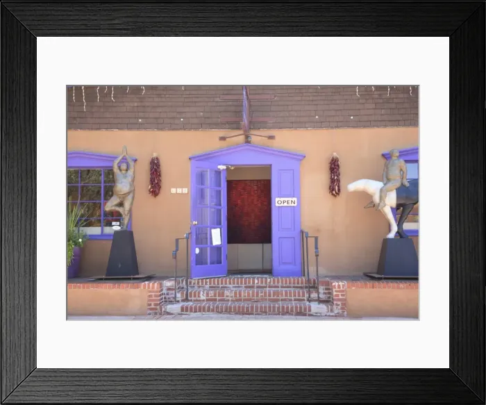 Framed Print : Art Gallery, Canyon Road, Santa Fe, New Mexico, United States of America, North America Framed Print : Art Gallery, Canyon Road, Santa Fe, New Mexico, United States of America, North America