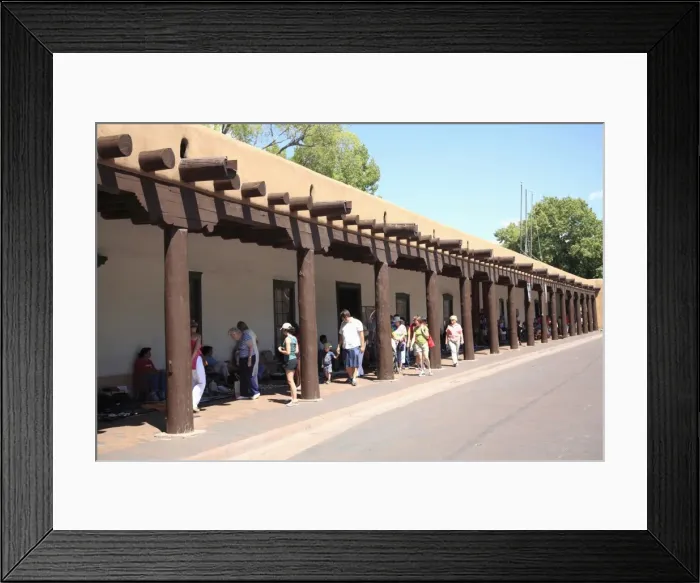 Framed Print : Palace of the Governors, Santa Fe, New Mexico, United States of America, North America Framed Print : Palace of the Governors, Santa Fe, New Mexico, United States of America, North America