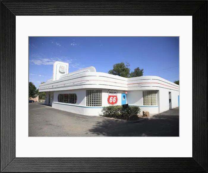 Framed Print : Diner, Route 66, Albuquerque, New Mexico, United States of America, North America Framed Print : Diner, Route 66, Albuquerque, New Mexico, United States of America, North America