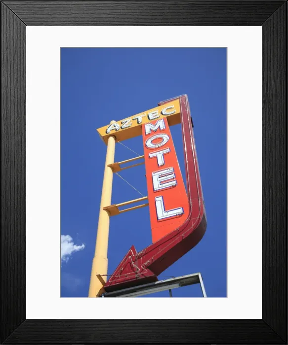 Framed Print : Motel, Route 66, Albuquerque, New Mexico, United States of America, North America Framed Print : Motel, Route 66, Albuquerque, New Mexico, United States of America, North America