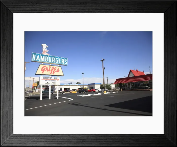 Framed Print : Drive Thru, Route 66, Albuquerque, New Mexico, United States of America, North America Framed Print : Drive Thru, Route 66, Albuquerque, New Mexico, United States of America, North America