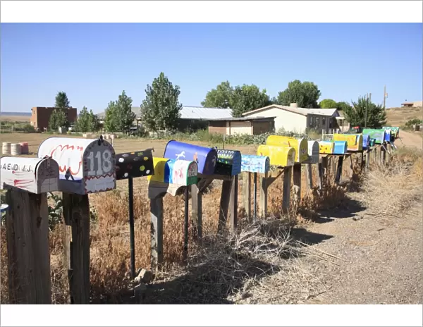 Rural Mailboxes, Galisteo, New Mexico, United States of America, North America