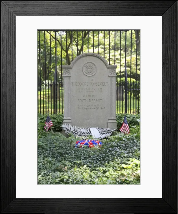 Framed Print : Grave of President Theodore Roosevelt, Oyster Bay, Long Island, New York Framed Print : Grave of President Theodore Roosevelt, Oyster Bay, Long Island, New York