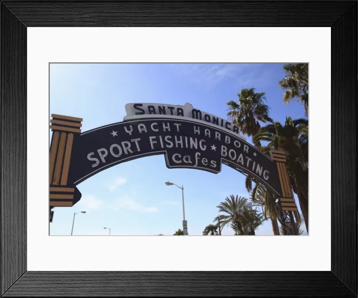 Framed Print : Santa Monica Pier, Santa Monica, Los Angeles, California, United States of America Framed Print : Santa Monica Pier, Santa Monica, Los Angeles, California, United States of America