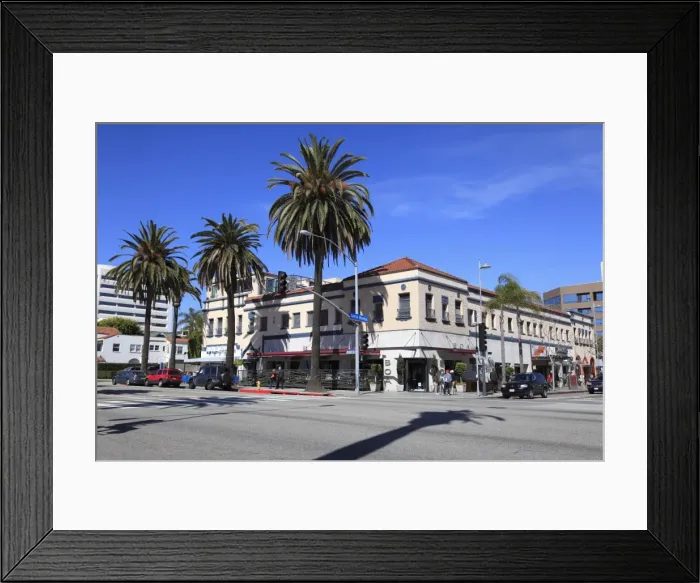 Framed Print : Ocean Avenue, Santa Monica, Los Angeles, California, United States of America Framed Print : Ocean Avenue, Santa Monica, Los Angeles, California, United States of America