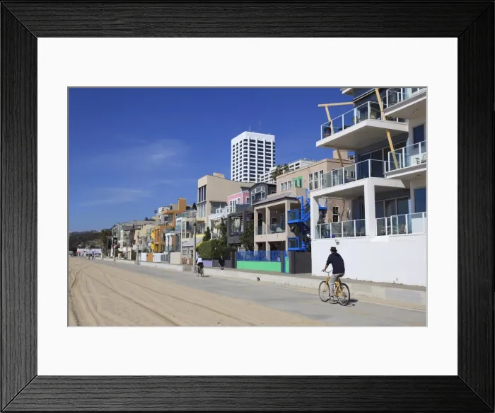 Framed Print : The Strand, Santa Monica, Los Angeles, California, United States of America Framed Print : The Strand, Santa Monica, Los Angeles, California, United States of America