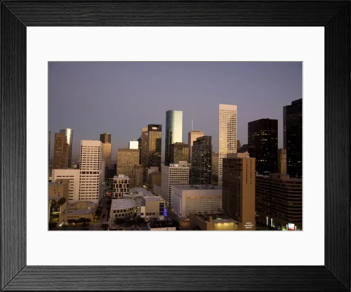 Framed Print : Downtown Houston, Texas, United States of America, North America Framed Print : Downtown Houston, Texas, United States of America, North America