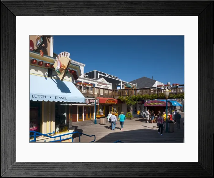 Framed Print : Pier 39, San Francisco, California, United States of America, North America Framed Print : Pier 39, San Francisco, California, United States of America, North America