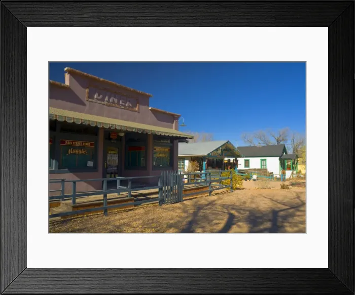 Framed Print : Diner used in Wild Hogs movie, Madrid, Turquoise Trail, New Mexico, United States of America Framed Print : Diner used in Wild Hogs movie, Madrid, Turquoise Trail, New Mexico, United States of America
