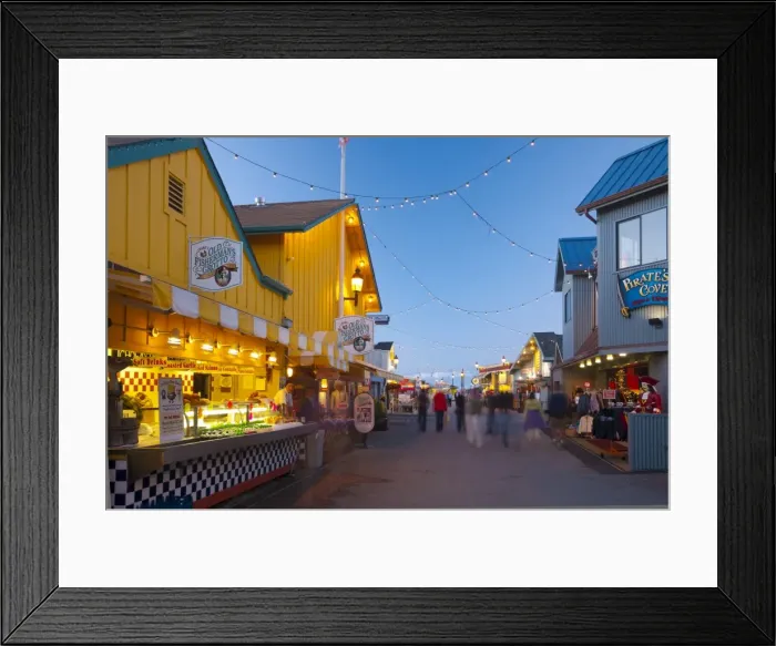 Framed Print : Old Fishermans Wharf, Monterey, California, United States of America, North America Framed Print : Old Fishermans Wharf, Monterey, California, United States of America, North America