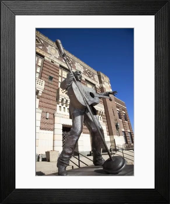 Framed Print : Statue of Elvis Presley in Shreveport, Louisiana, United States of America, North America Framed Print : Statue of Elvis Presley in Shreveport, Louisiana, United States of America, North America
