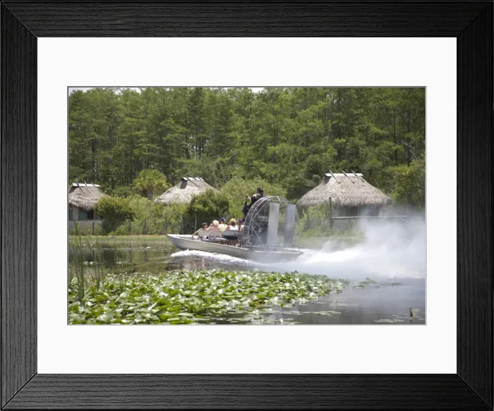 Framed Print : Airboats in the Everglades, Florida, United States of America, North America Framed Print : Airboats in the Everglades, Florida, United States of America, North America