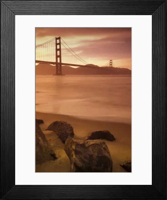 Framed Print : Golden Gate Bridge, San Francisco, California, United States of America, North America Framed Print : Golden Gate Bridge, San Francisco, California, United States of America, North America