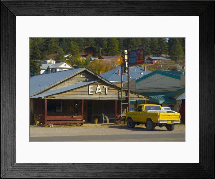 Framed Print : Cook Shack Diner, Cloudcroft, New Mexico, United States of America, North America Framed Print : Cook Shack Diner, Cloudcroft, New Mexico, United States of America, North America