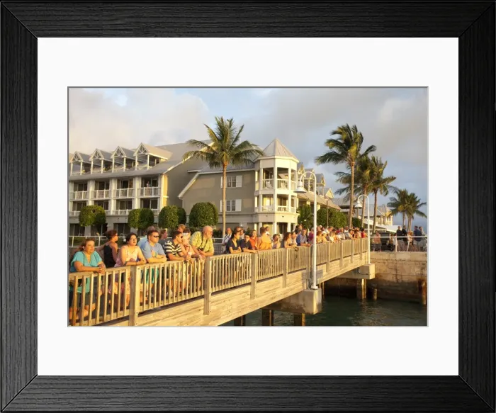 Framed Print : Watching the sunset in Mallory Square, Key West, Florida, United States of America Framed Print : Watching the sunset in Mallory Square, Key West, Florida, United States of America