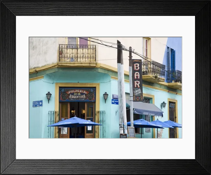 Framed Print : Pulperia La Argentina Bar in La Boca District of Buenos Aires, Argentina, South America Framed Print : Pulperia La Argentina Bar in La Boca District of Buenos Aires, Argentina, South America