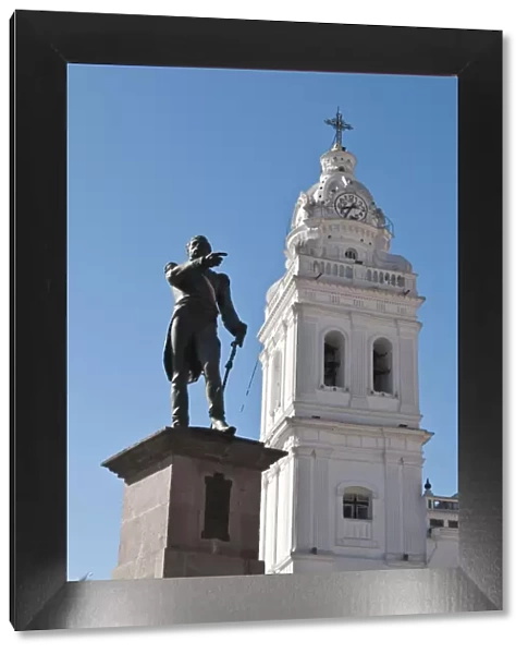 Santo Domingo Church and statue of Marshal Mariscal Sucre, Historic Center