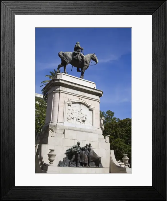 Framed Print : General Do Bruno de Zabala Monument in Plaza Zabala, Old City District Framed Print : General Do Bruno de Zabala Monument in Plaza Zabala, Old City District