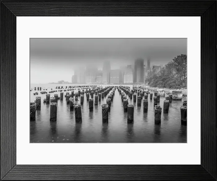 Framed Print : Lower Manhattan, Brooklyn Bridge Park, New York, USA Framed Print : Lower Manhattan, Brooklyn Bridge Park, New York, USA