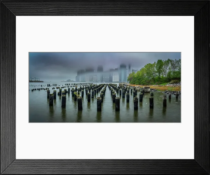 Framed Print : Lower Manhattan, Brooklyn Bridge Park, New York, USA Framed Print : Lower Manhattan, Brooklyn Bridge Park, New York, USA