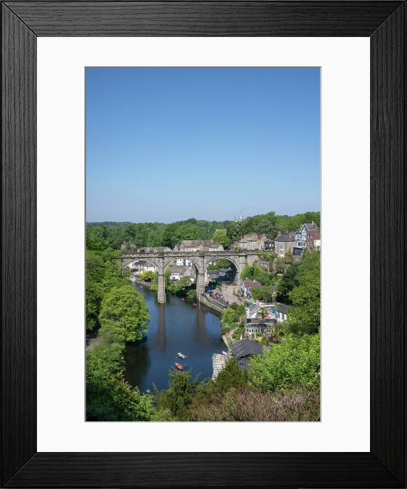 Framed Print : The Railway Viaduct over the river Nidd in Knaresborogh, Yorkshire, United Kingdom Framed Print : The Railway Viaduct over the river Nidd in Knaresborogh, Yorkshire, United Kingdom