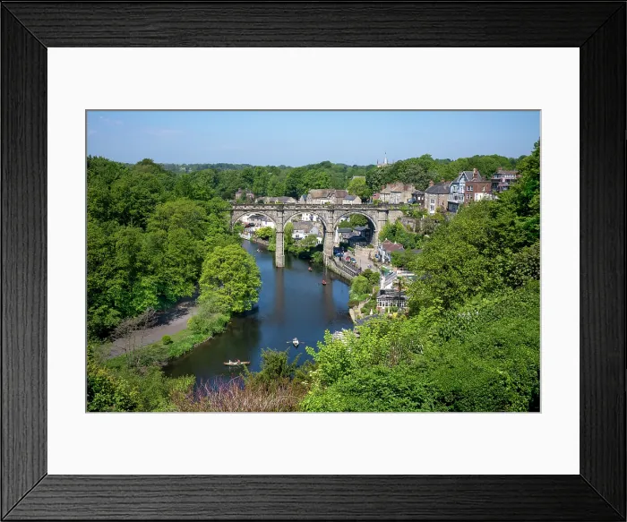 Framed Print : The Railway Viaduct over the river Nidd in Knaresborogh, Yorkshire, United Kingdom Framed Print : The Railway Viaduct over the river Nidd in Knaresborogh, Yorkshire, United Kingdom
